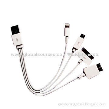 1 to 4 USB Cable for iPhone 4/5/Samsung/Android USB Port, Lightweight, Easy to Carry